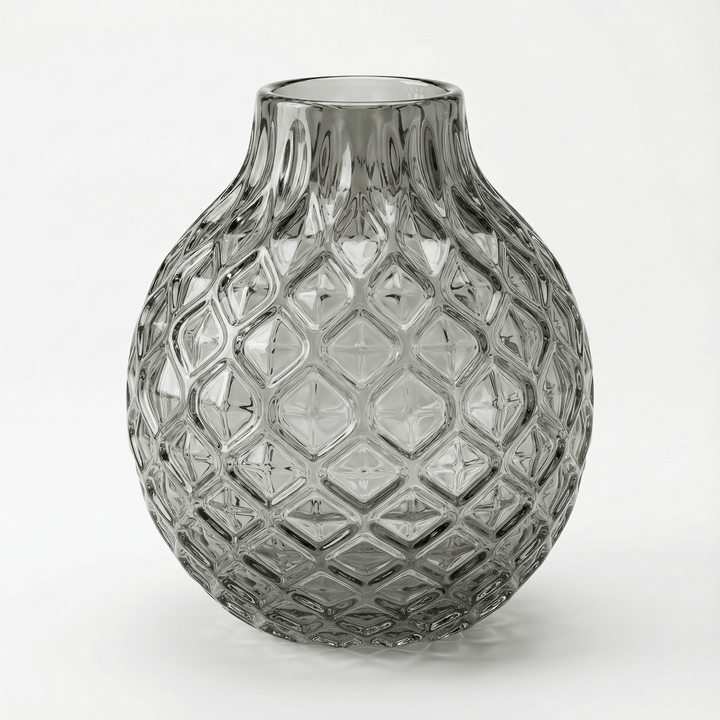 Dein Traumzimmer Kaheku - Vase Roccella Grau 20Ø Glas