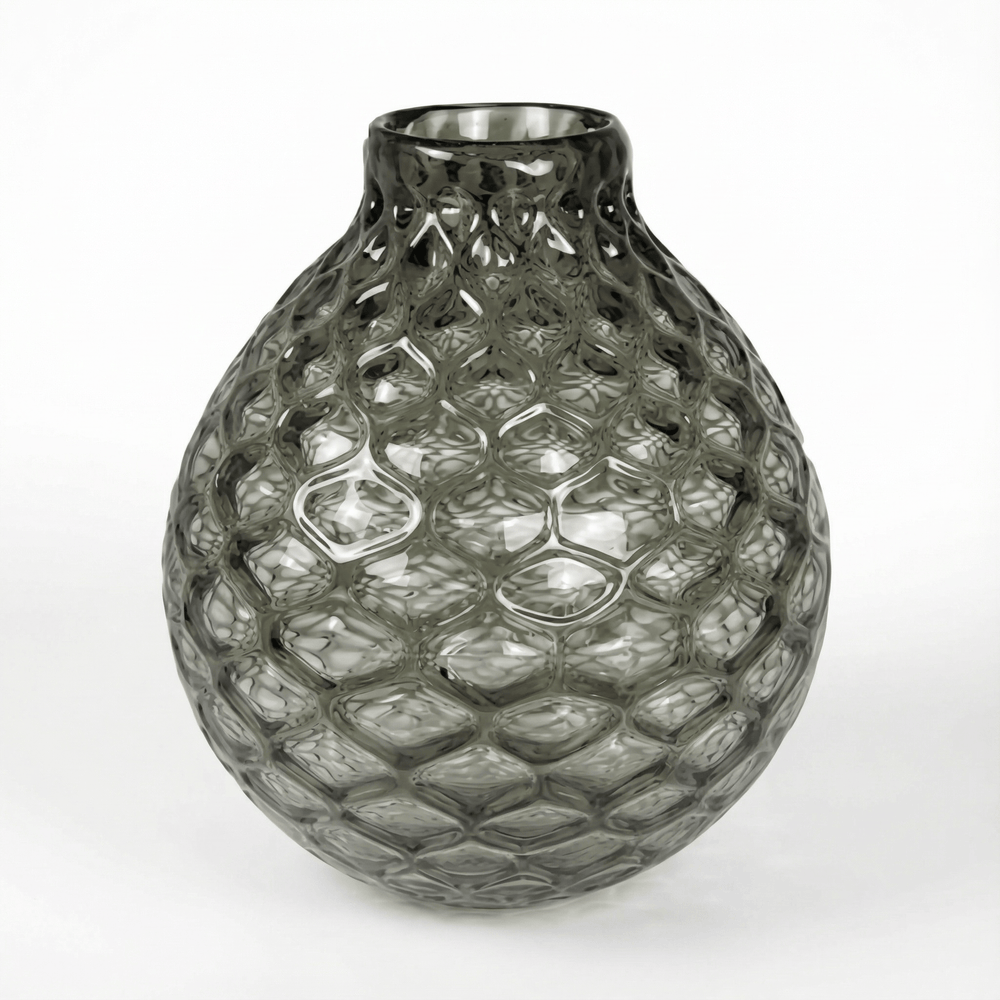 Dein Traumzimmer Kaheku - Vase Roccella Grau 30Ø Glas