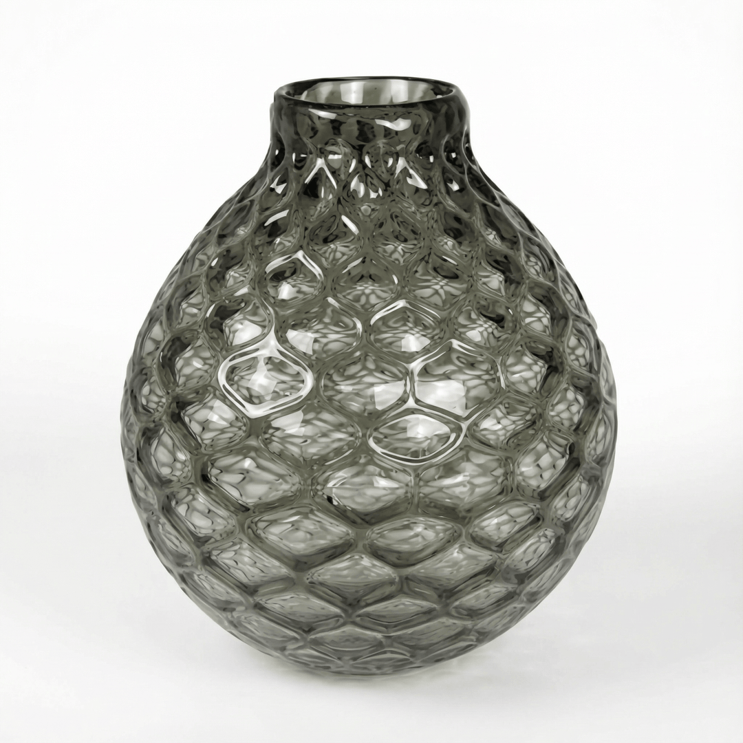 Dein Traumzimmer Kaheku - Vase Roccella Grau 30Ø Glas