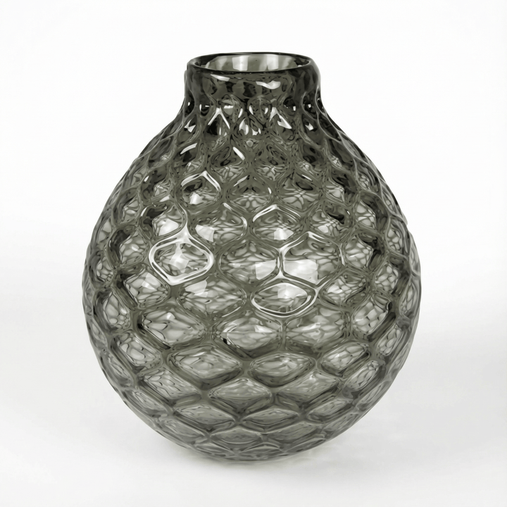 Dein Traumzimmer Kaheku - Vase Roccella Grau 30Ø Glas
