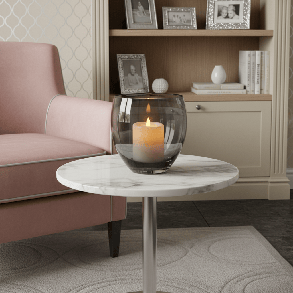 Dein Traumzimmer Kaheku Windlicht Manao lüster rauch Ø16cm Glas