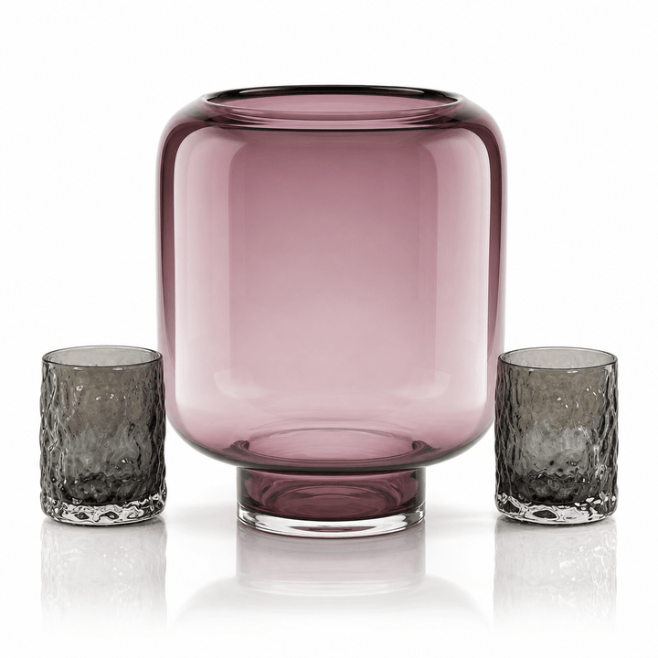 Dein Traumzimmer Kaheku Windlicht Opino Lila Ø26cm  + 2 Escada GRATIS Glas