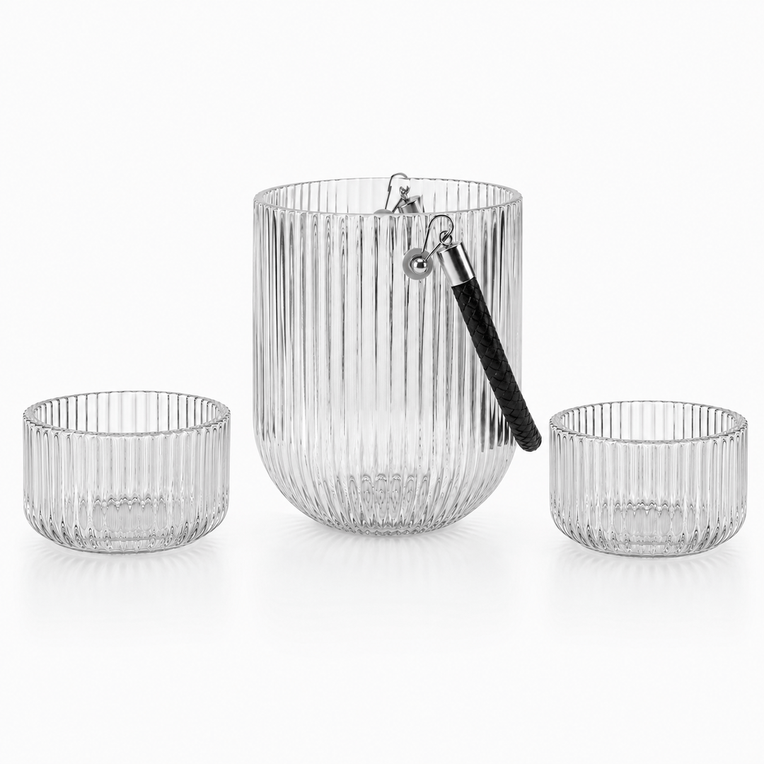 Dein Traumzimmer Kaheku Windlicht Set Relax &amp; Carillo Klar Glas
