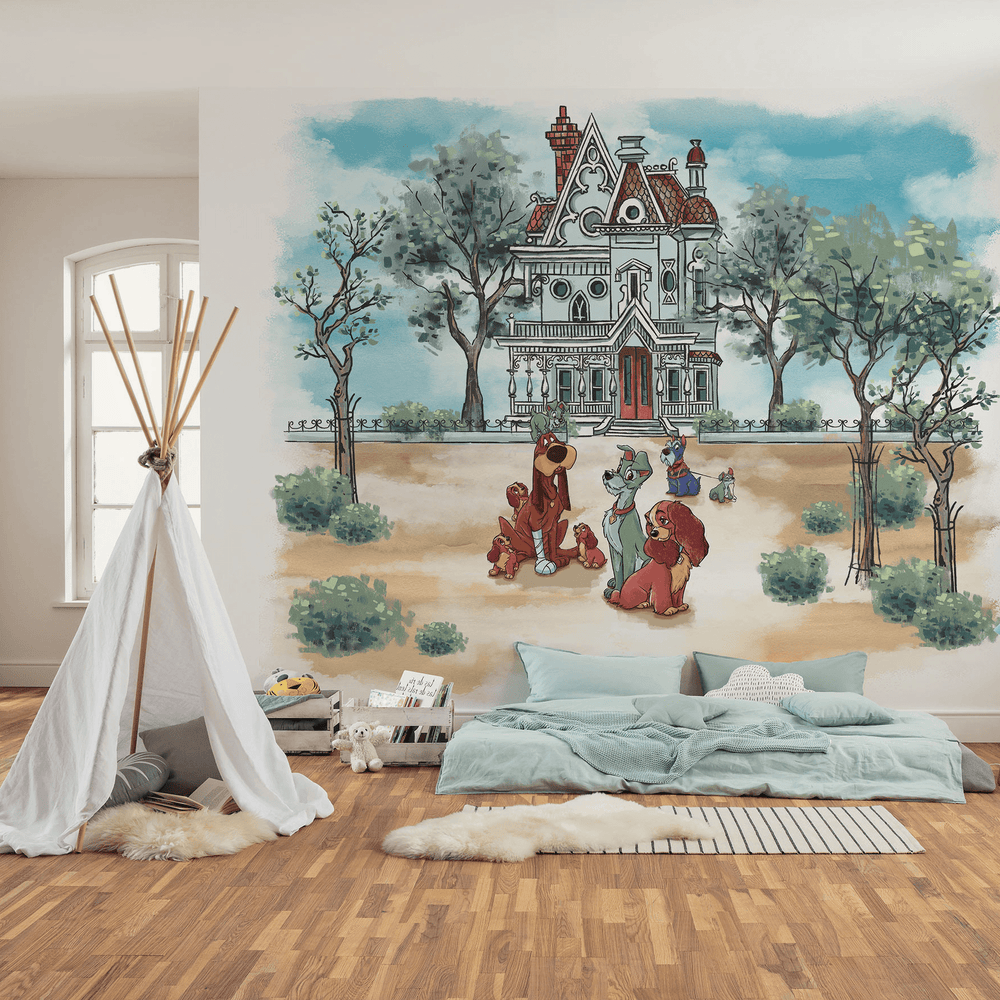 Dein Traumzimmer KOMAR FOTOTAPETE - DISNEY -  Lady and the Tramp Sweet Home Fototapeten
