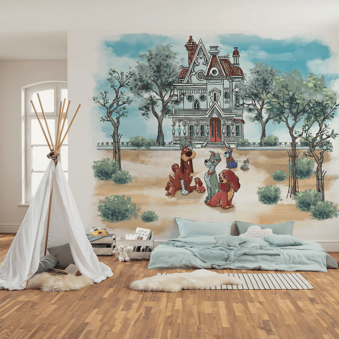 Dein Traumzimmer KOMAR FOTOTAPETE - DISNEY -  Lady and the Tramp Sweet Home Fototapeten