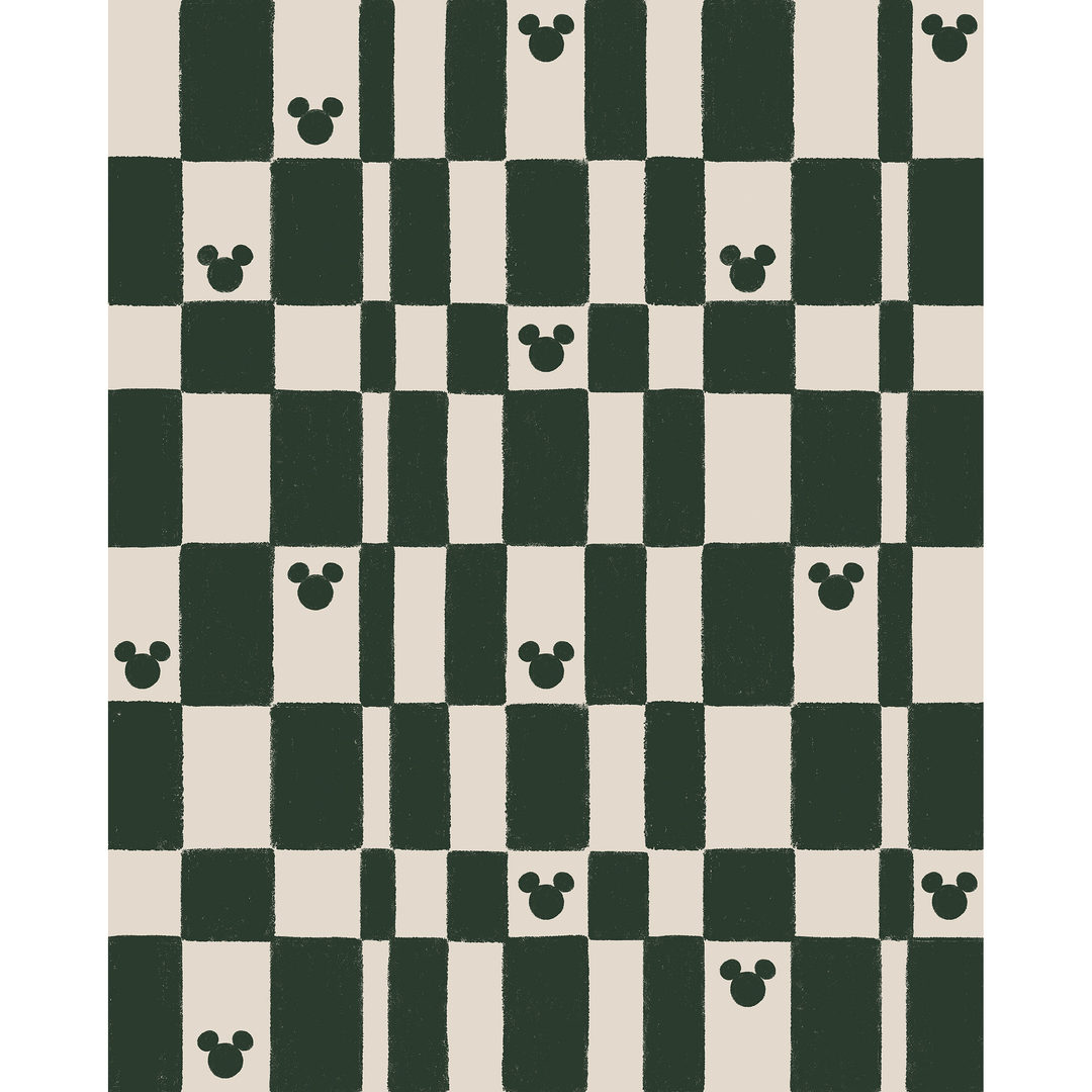 Dein Traumzimmer KOMAR FOTOTAPETE - DISNEY - Mickey Mouse Green Chess Fototapeten