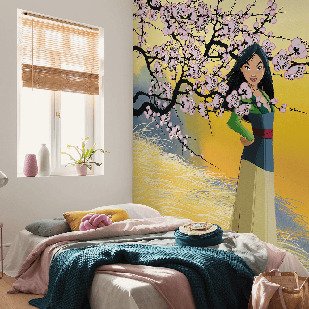 Dein Traumzimmer KOMAR FOTOTAPETE - DISNEY - Mulan Cherry Blossoms Fototapeten