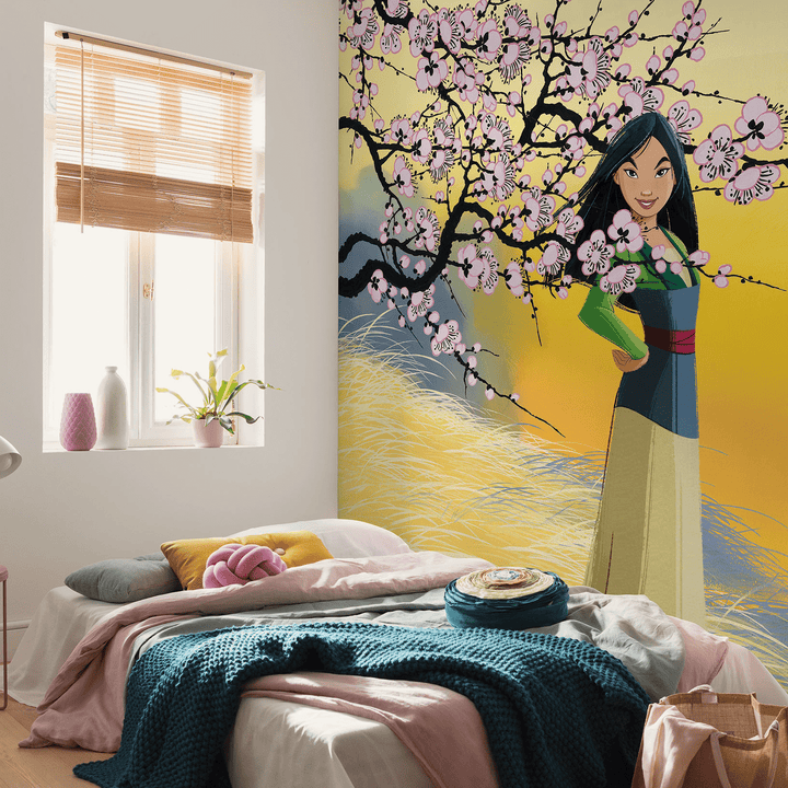 Dein Traumzimmer KOMAR FOTOTAPETE - DISNEY - Mulan Cherry Blossoms Fototapeten