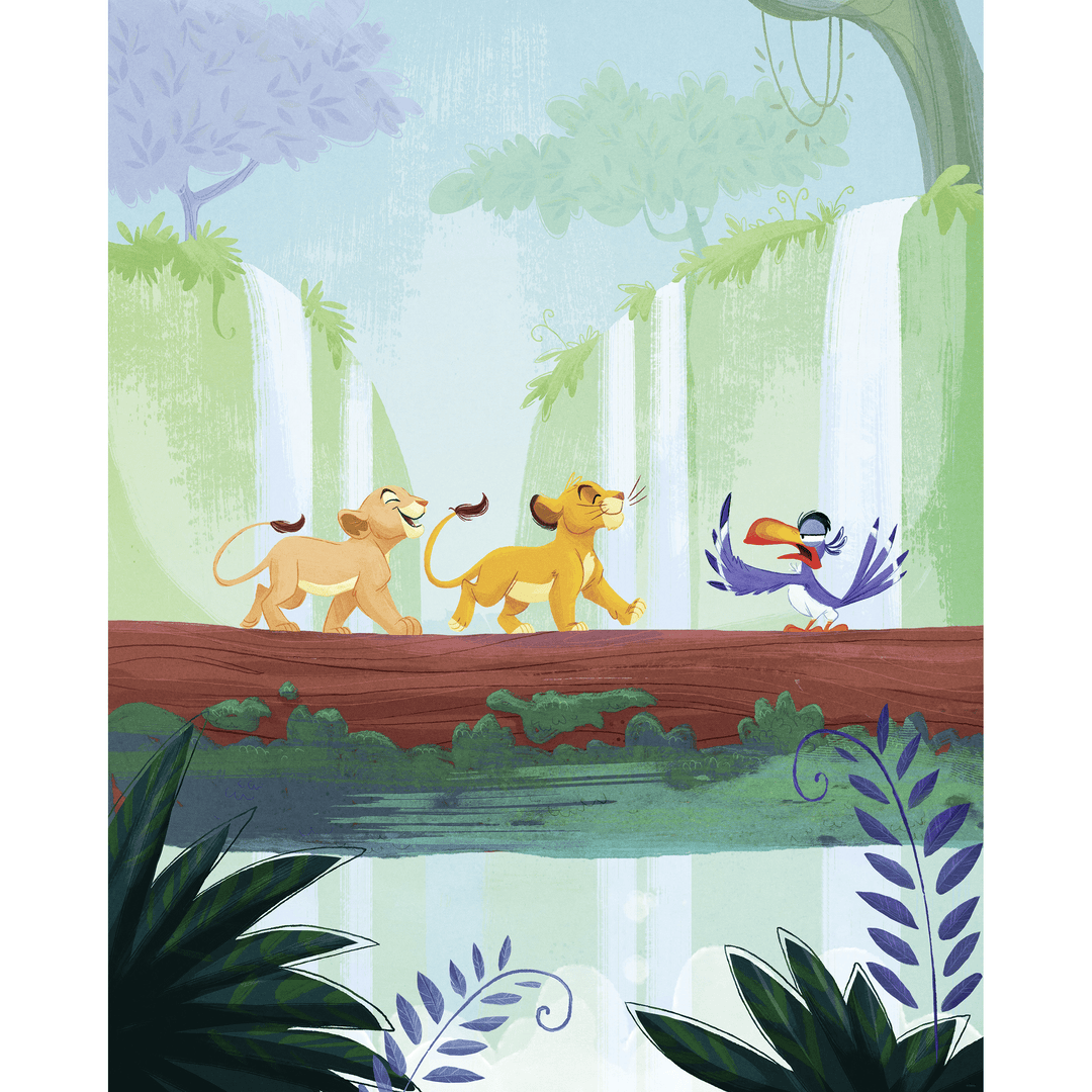 Dein Traumzimmer KOMAR FOTOTAPETE - DISNEY - The Lion King Classic Waterfall Fototapeten