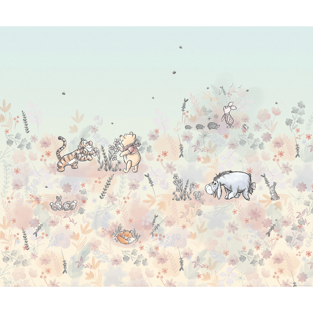 Dein Traumzimmer KOMAR FOTOTAPETE - DISNEY - Winnie the Pooh Flowerfield Fototapeten