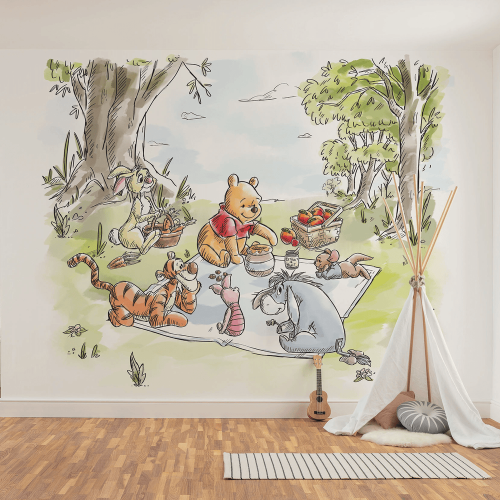 Dein Traumzimmer KOMAR FOTOTAPETE - DISNEY - Winnie the Pooh Nice for Picnics Fototapeten