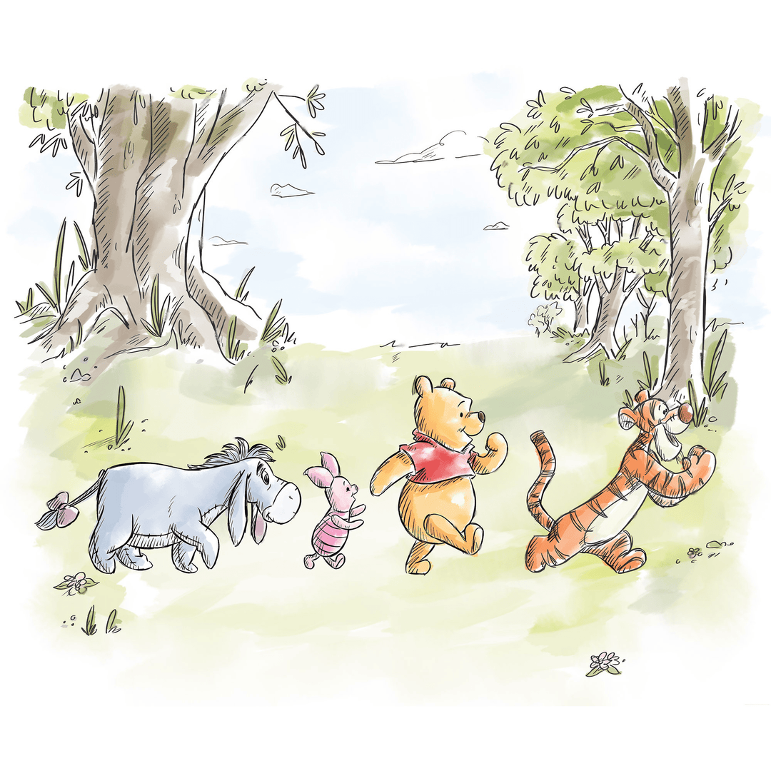 Dein Traumzimmer KOMAR FOTOTAPETE - DISNEY - Winnie the Pooh Walk Together Fototapeten