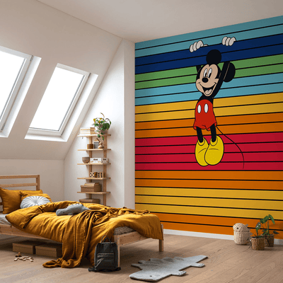 Dein Traumzimmer KOMAR FOTOTAPETE - INTO WONDERLAND - Mickey Magic Rainbow Fototapeten
