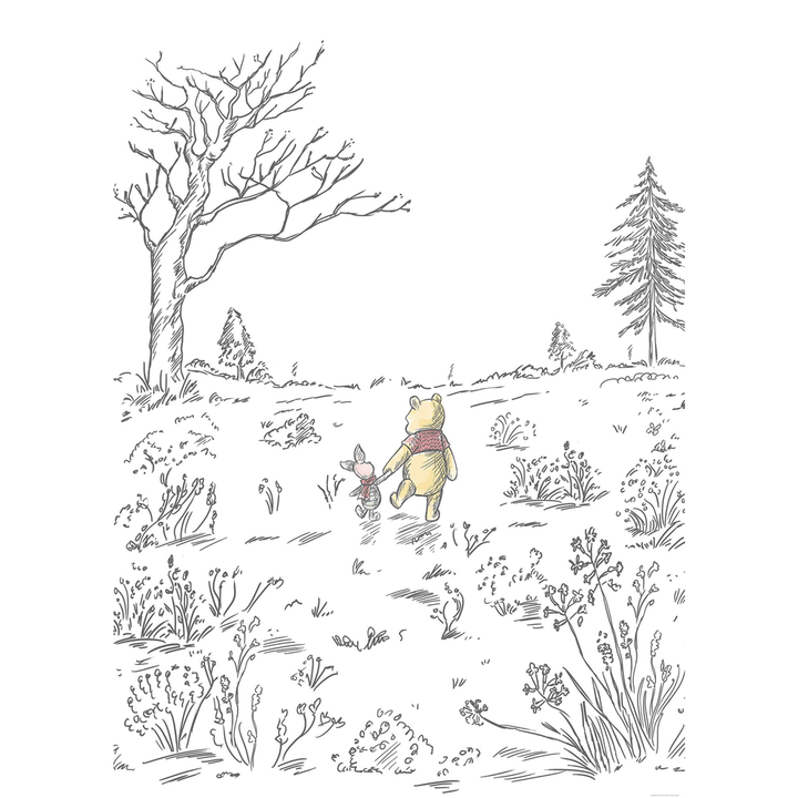 Dein Traumzimmer KOMAR FOTOTAPETE - INTO WONDERLAND - Winnie the Pooh Walk Fototapeten