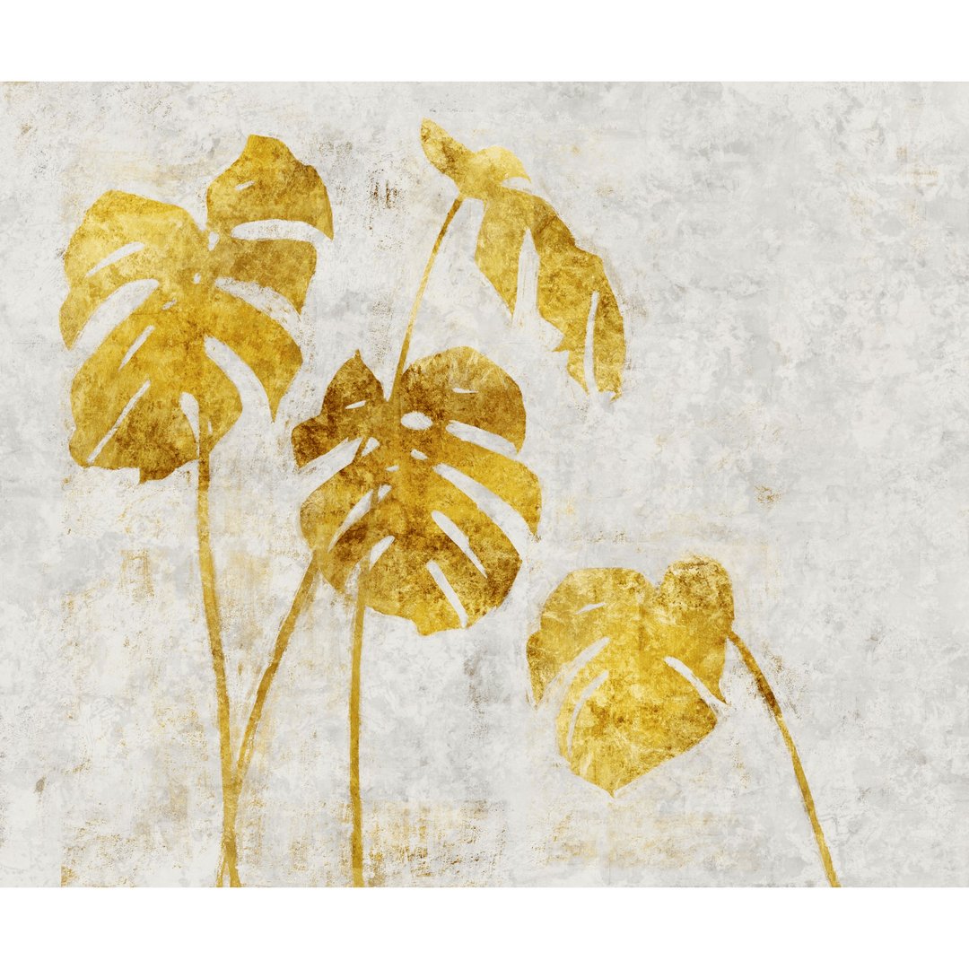 Dein Traumzimmer KOMAR FOTOTAPETE - SEASON - Golden Monstera Fototapeten