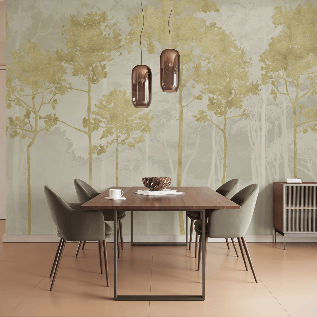 Dein Traumzimmer KOMAR FOTOTAPETE - SEASON - Golden Pines Fototapeten