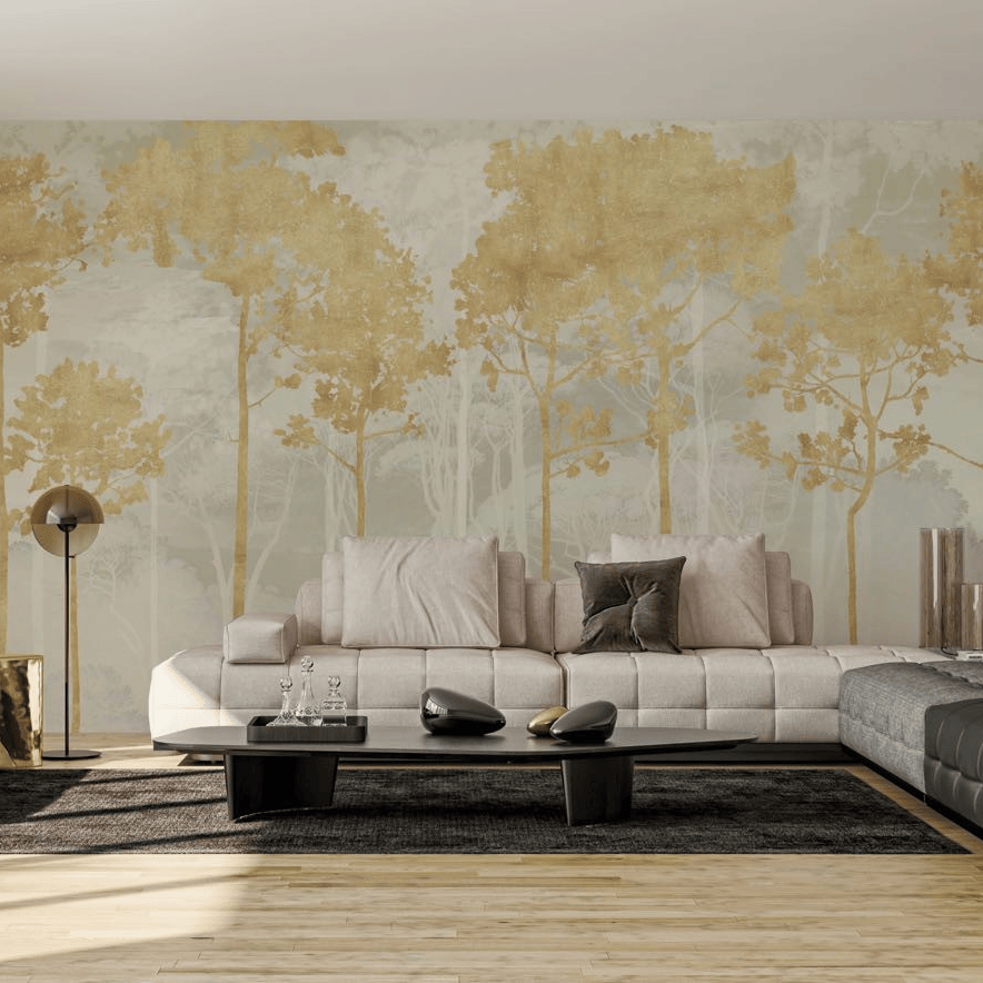 Dein Traumzimmer KOMAR FOTOTAPETE - SEASON - Golden Pines Fototapeten