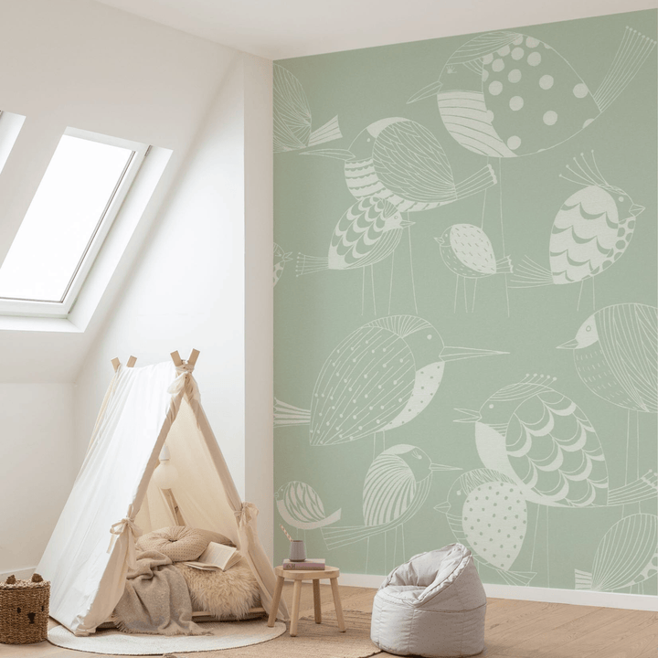 Dein Traumzimmer KOMAR FOTOTAPETE - SEASON - Naive Birds Fototapeten