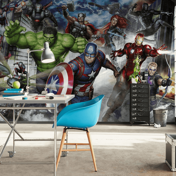 Dein Traumzimmer KOMAR - MARVEL Avengers Assemble I Digitaldrucktapete Fototapeten