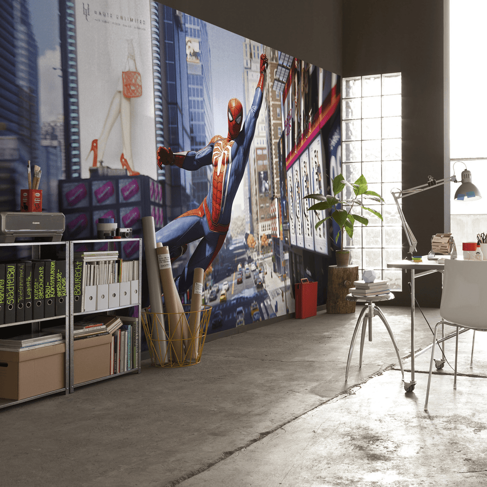 Dein Traumzimmer KOMAR - MARVEL - SPIDER-MAN CITY SWING I Digitaldrucktapete Fototapeten