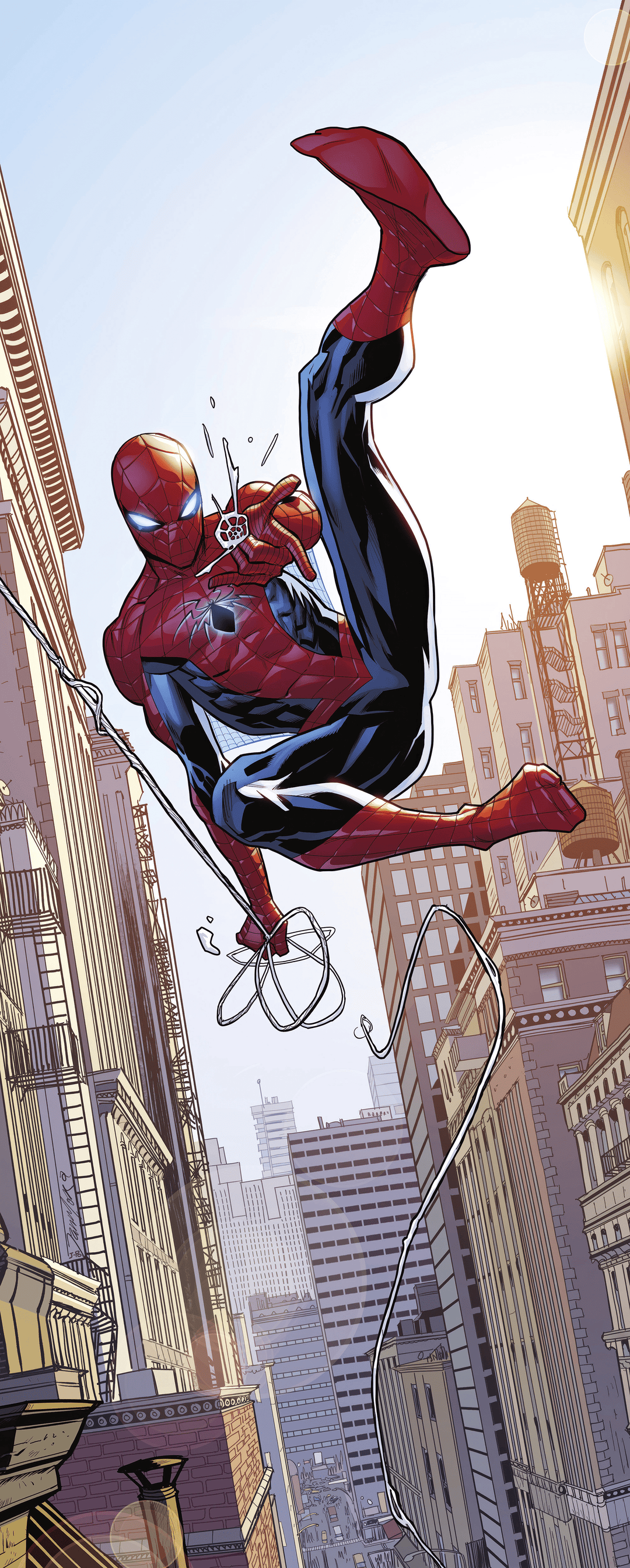 Dein Traumzimmer KOMAR - MARVEL Spider-Man Swinging I Digitaldrucktapete Fototapeten