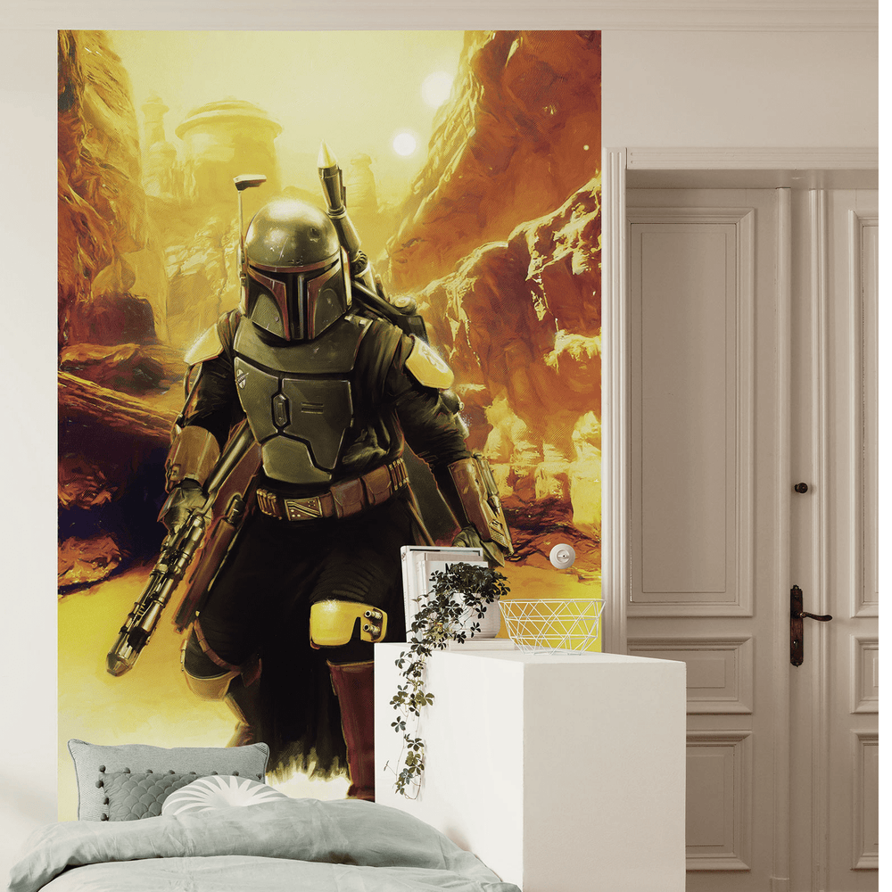 Dein Traumzimmer KOMAR - Star Wars Boba Fett Sneaking Up I Digitaldrucktapete Fototapeten