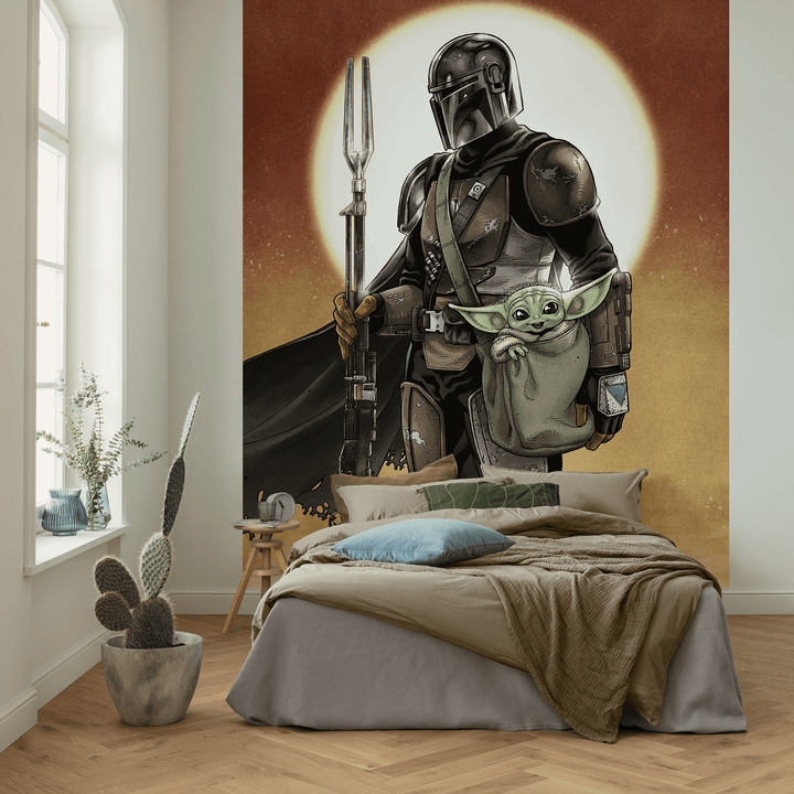 Dein Traumzimmer KOMAR - Star Wars The Mandalorian and Grogu I Digitaldrucktapete Fototapeten