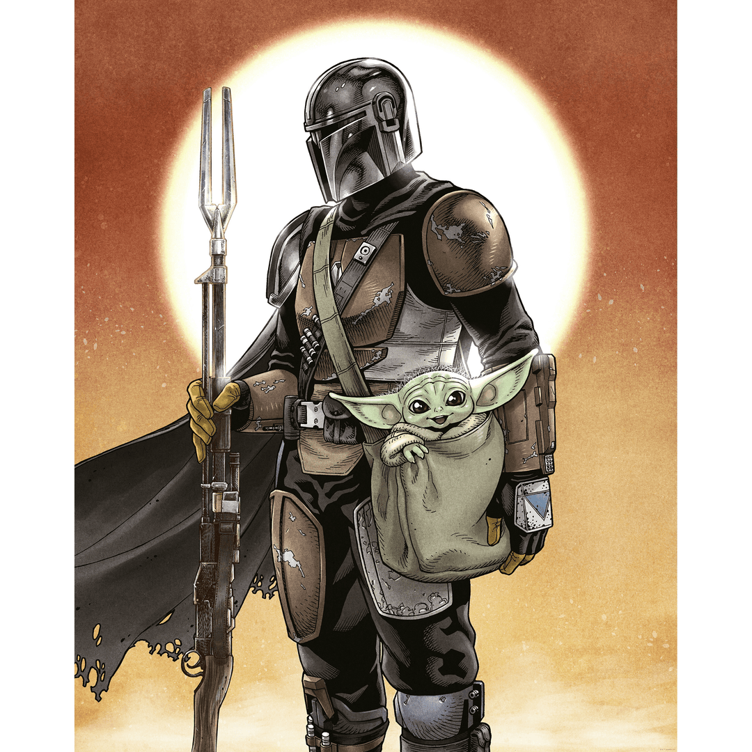 Dein Traumzimmer KOMAR - Star Wars The Mandalorian and Grogu I Digitaldrucktapete Fototapeten