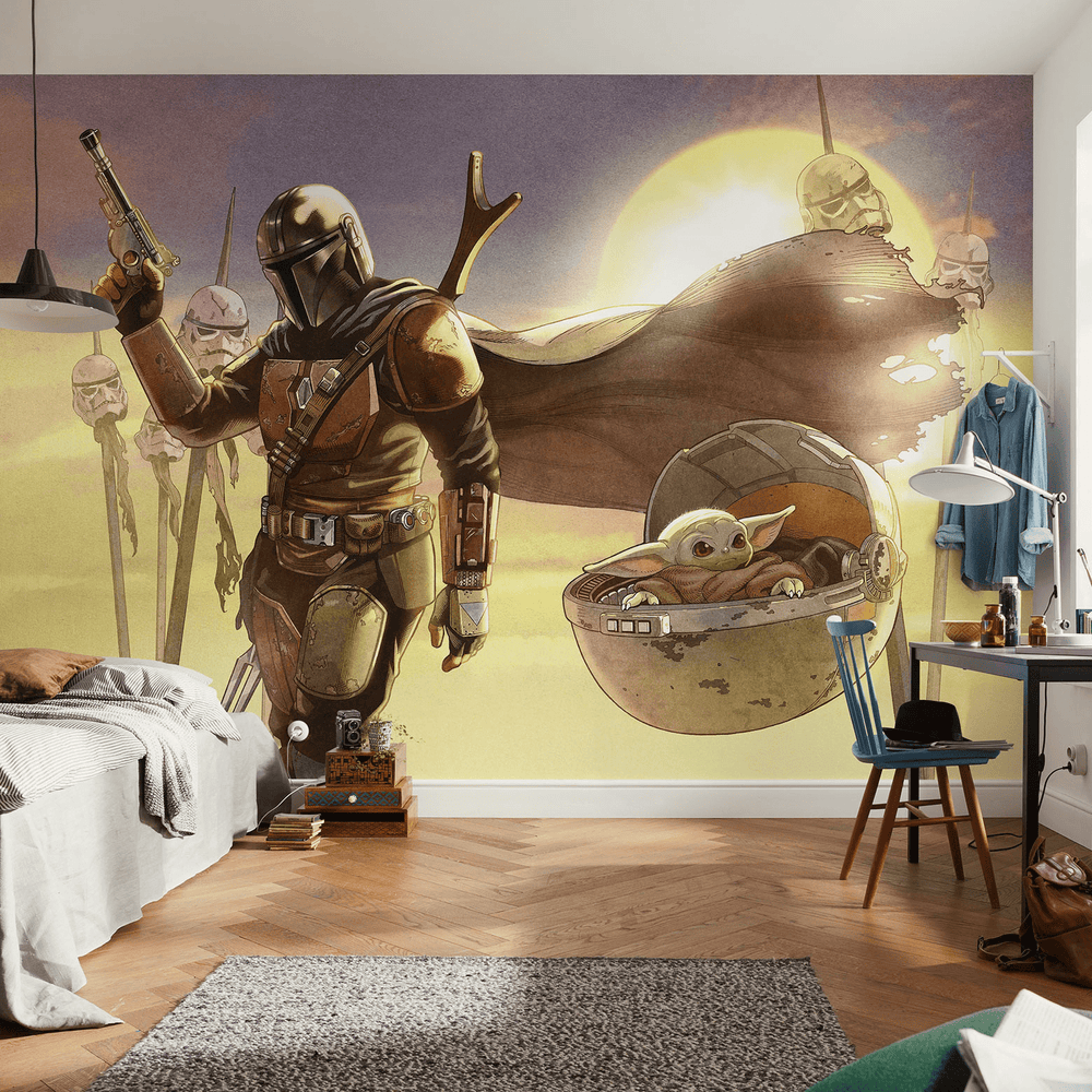 Dein Traumzimmer KOMAR - Star Wars The Mandalorian and Grogu Mission I Digitaldrucktapete Fototapeten