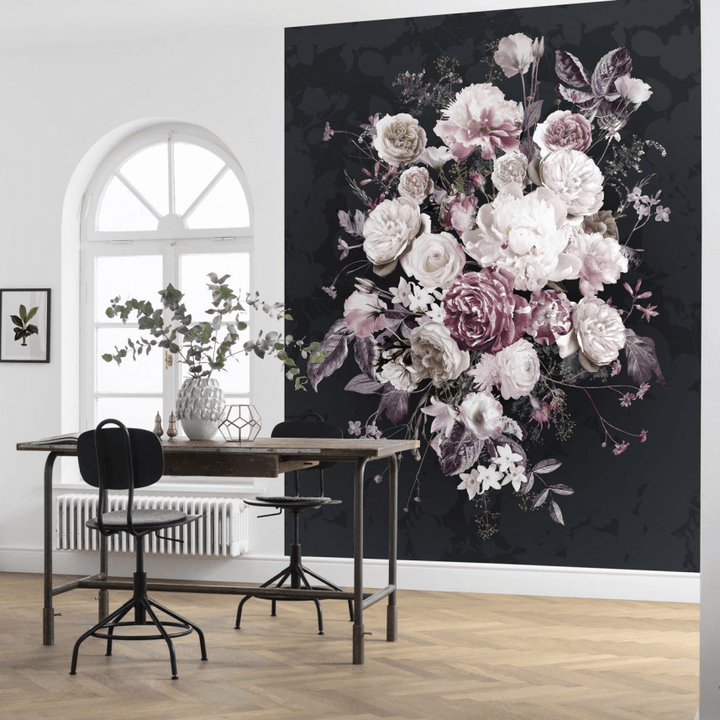 Dein Traumzimmer Komar Fototapete auf Vlies - Bouquet Noir Tapeten