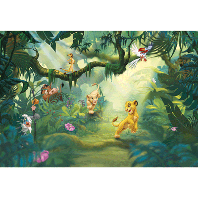Dein Traumzimmer KOMAR Fototapete - Disney - Lion King Jungle K-FT-D-8-475