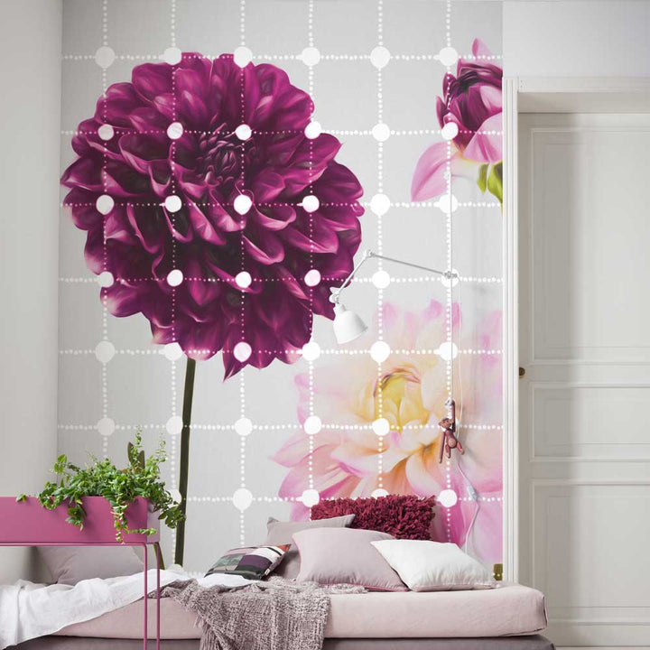 Dein Traumzimmer Komar Fototapete - Infinity - Flowers & Dots Fototapeten