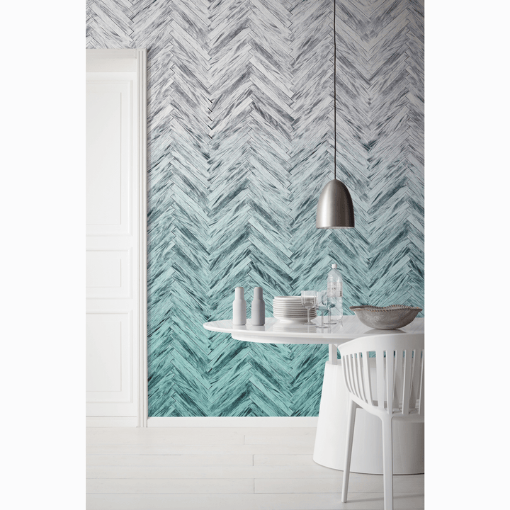 Dein Traumzimmer Komar Fototapete - Infinity - Herringbone Mint Fototapeten