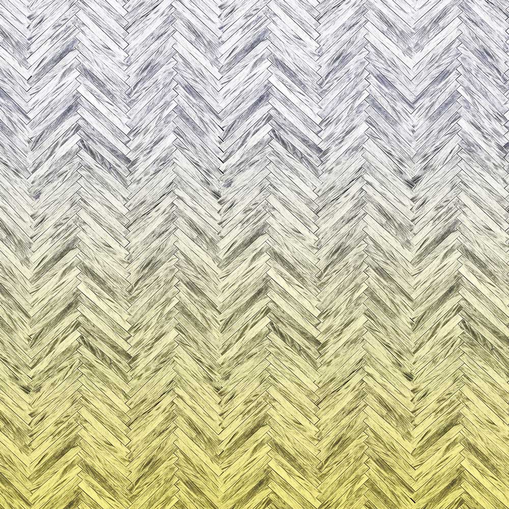 Dein Traumzimmer Komar Fototapete - Infinity - Herringbone Yellow Fototapeten