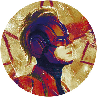Dein Traumzimmer Komar Fototapete - Into Adventure - Avengers Painting Captain Marvel Helmet Fototapeten