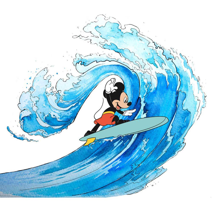 Dein Traumzimmer Komar Fototapete - Into Adventure - Mickey Surfing Fototapeten