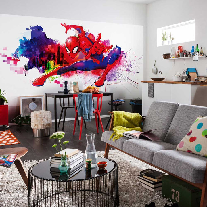 Dein Traumzimmer Komar Fototapete - Into Adventure - Spider-Man Graffiti Art Fototapeten