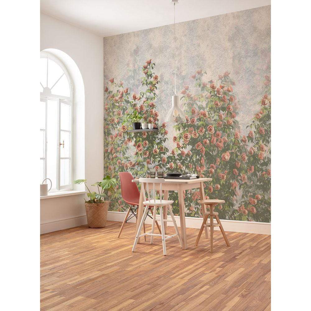 Dein Traumzimmer Komar Fototapete - Le Jardin - Wall Roses Fototapeten