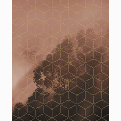 Dein Traumzimmer Komar Fototapete - Pure - Golden Grid K-FT-PUR-PSH099-VD2
