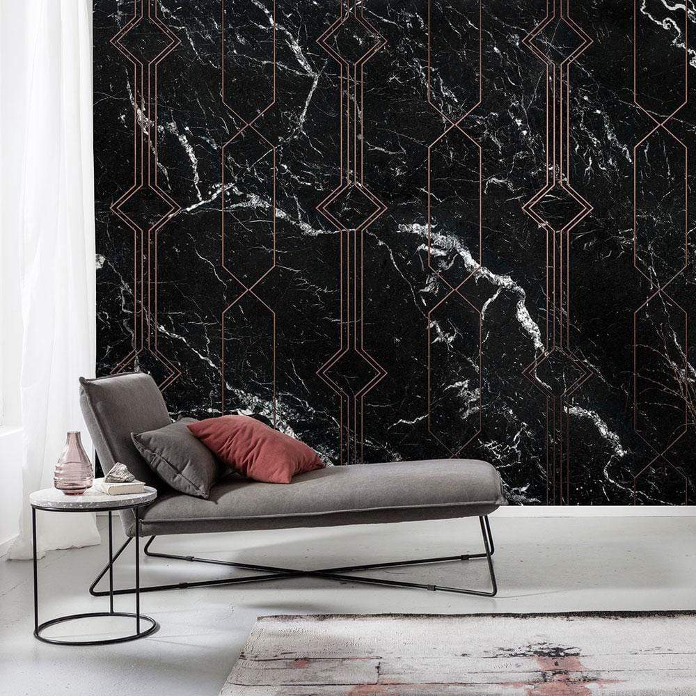 Dein Traumzimmer Komar Fototapete - Pure - Marble Black Fototapeten