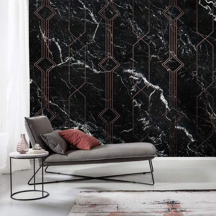 Dein Traumzimmer Komar Fototapete - Pure - Marble Black Fototapeten
