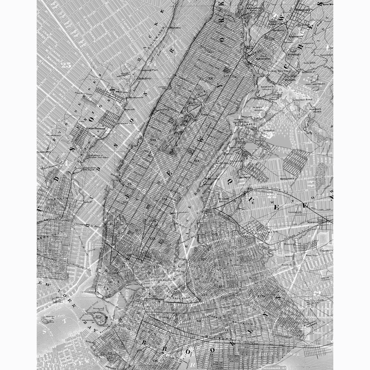 Dein Traumzimmer Komar Fototapete - Pure - NYC Map Fototapeten