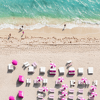 Dein Traumzimmer Komar Fototapete - Pure - Pink Umbrella Fototapeten