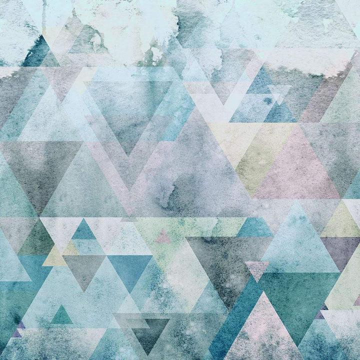 Dein Traumzimmer Komar Fototapete - Pure - Triangles Blue Fototapeten