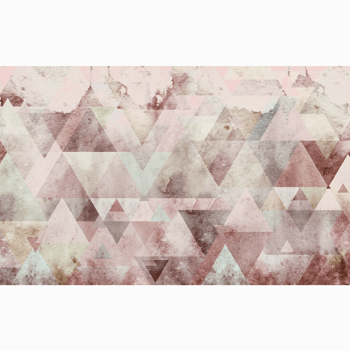 Dein Traumzimmer Komar Fototapete - Pure - Triangles Red Fototapeten