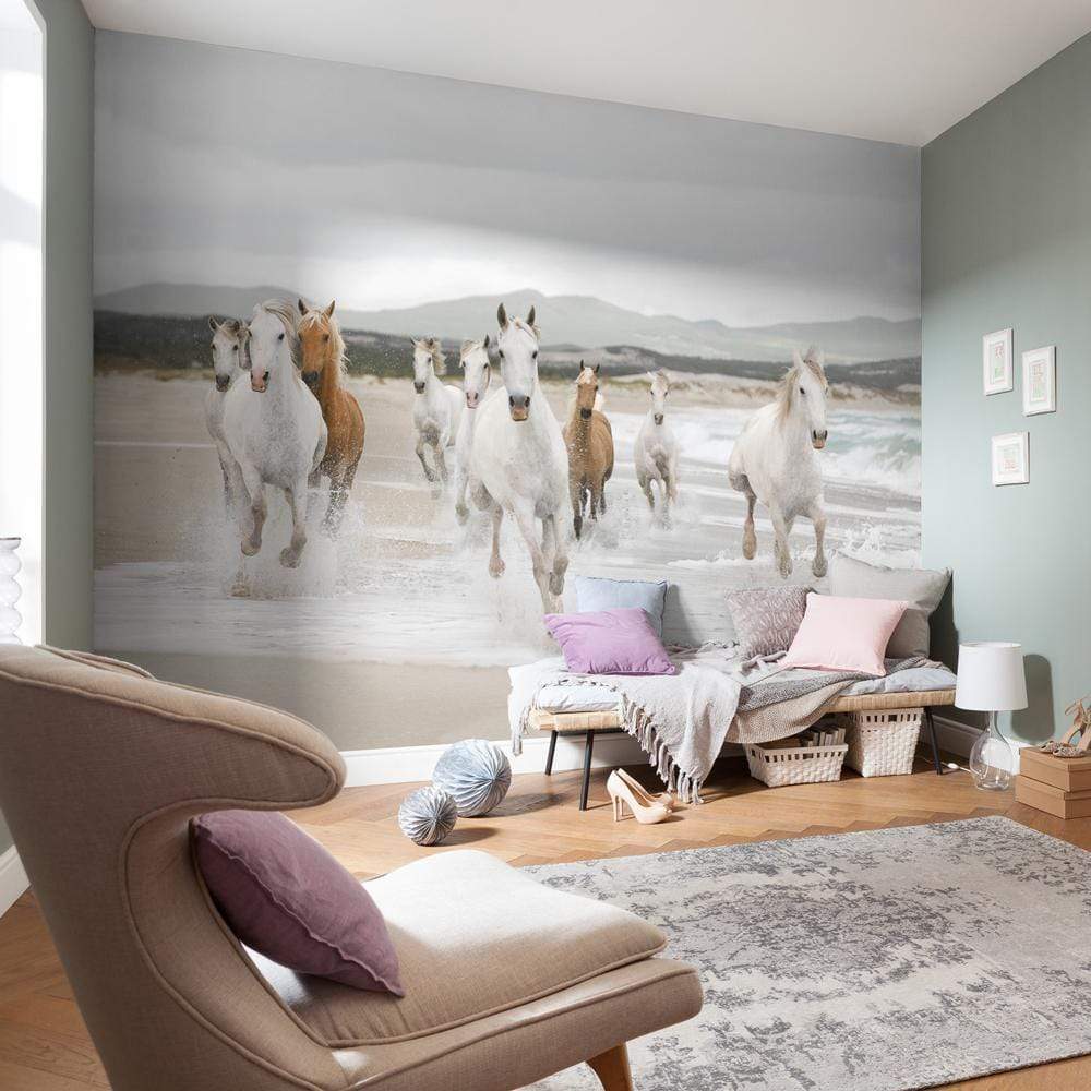 Dein Traumzimmer Komar Fototapete - Vol.15 - White Horses Fototapeten