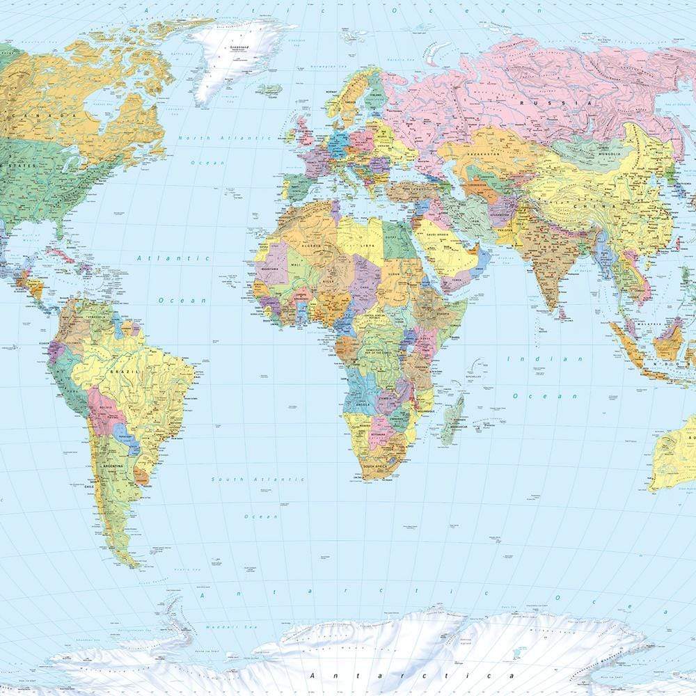Dein Traumzimmer Komar Fototapete - Vol.15 - World Map Fototapeten