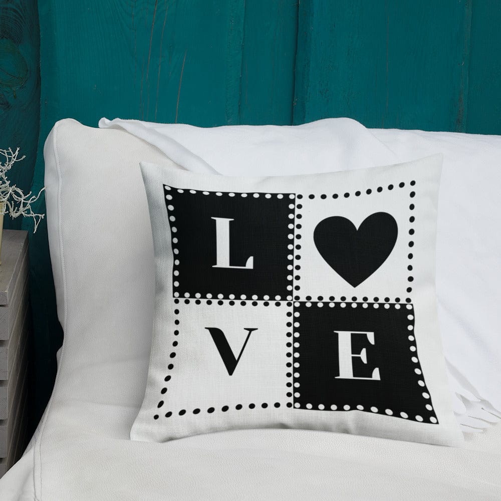 Dein Traumzimmer Love Dots 2 I Weiß Premium Dekokissen Dekorative Kissen