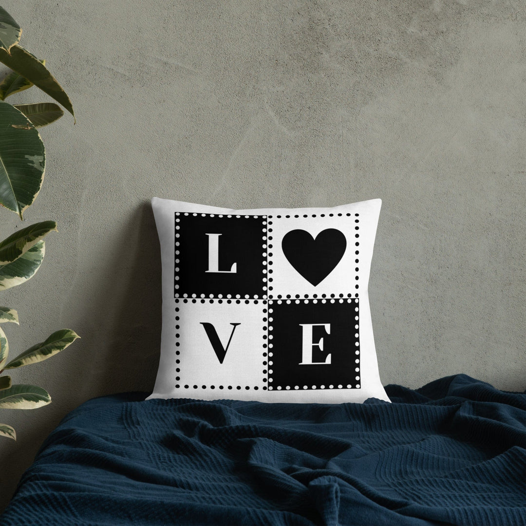 Dein Traumzimmer Love Dots 2 I Weiß Premium Dekokissen Dekorative Kissen