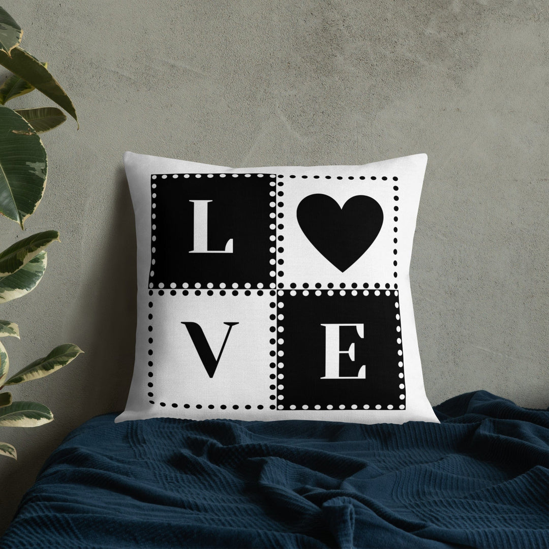 Dein Traumzimmer Love Dots 2 I Weiß Premium Dekokissen Dekorative Kissen